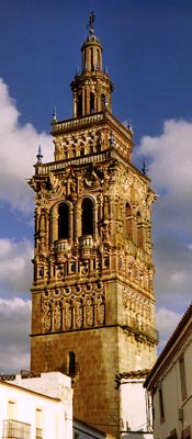 De kerktoren van Jerez