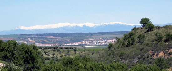De besneeuwde Sierra de Guadarrama
